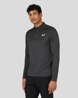 Castore Active Long Sleeve Marl Quarter Zip Gunmetal | RWMIPSX-92