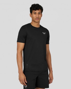 Castore Active Short Sleeve Performance T-Shirt Czarne | MFDQOAG-94