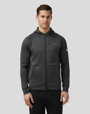 Castore Aeroscuba Zip-Through Hoodie Gunmetal | PFGUVRE-34