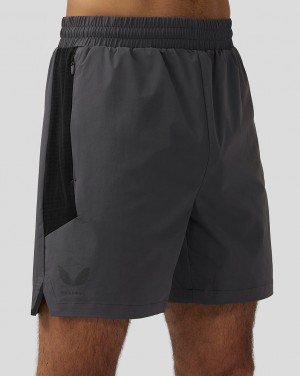 Castore Apex 6” Woven Shorts Gunmetal | IQTXLKW-98