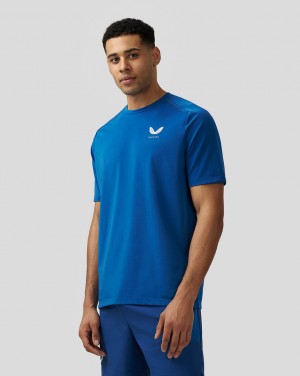 Castore Apex Aeromesh T-Shirt Niebieskie | HLRZKSW-97