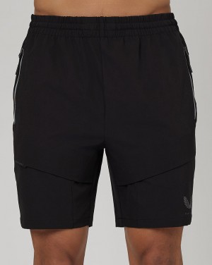 Castore Flex Woven Cargo Shorts Czarne | IKGFCPS-32