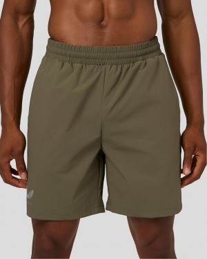 Castore Flow Breathable Woven Shorts Oliwkowe | WQZXYDL-76