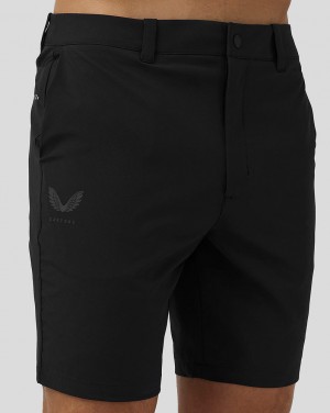 Castore Golf Water-Resistant Shorts Czarne | PTIGFRC-64