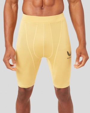 Castore Honey Gold Baselayer Shorts | HIWEKLA-42