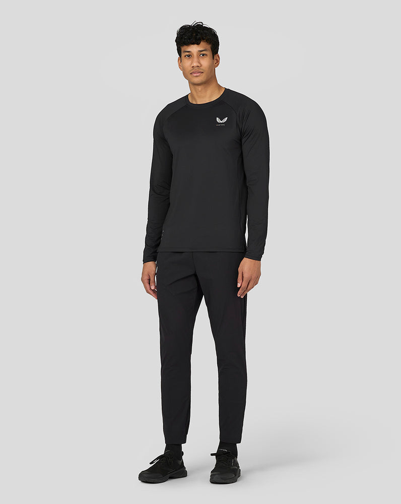 Castore Active Performance Long Sleeve T-Shirt Czarne | EMAKODS-12