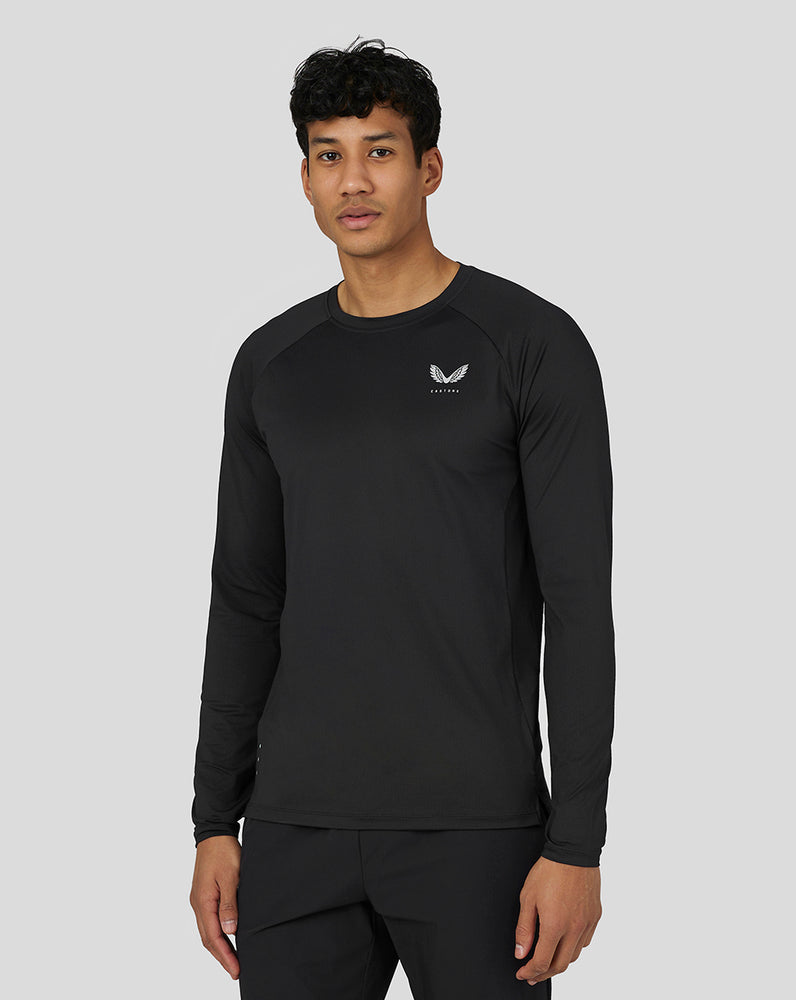 Castore Active Performance Long Sleeve T-Shirt Czarne | EMAKODS-12