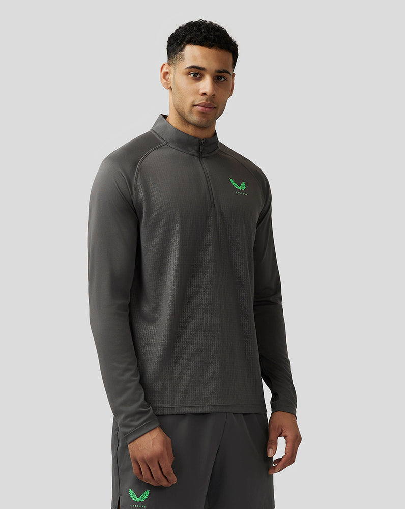 Castore Adapt Quarter Zip Top Gunmetal | NBMRYCF-80