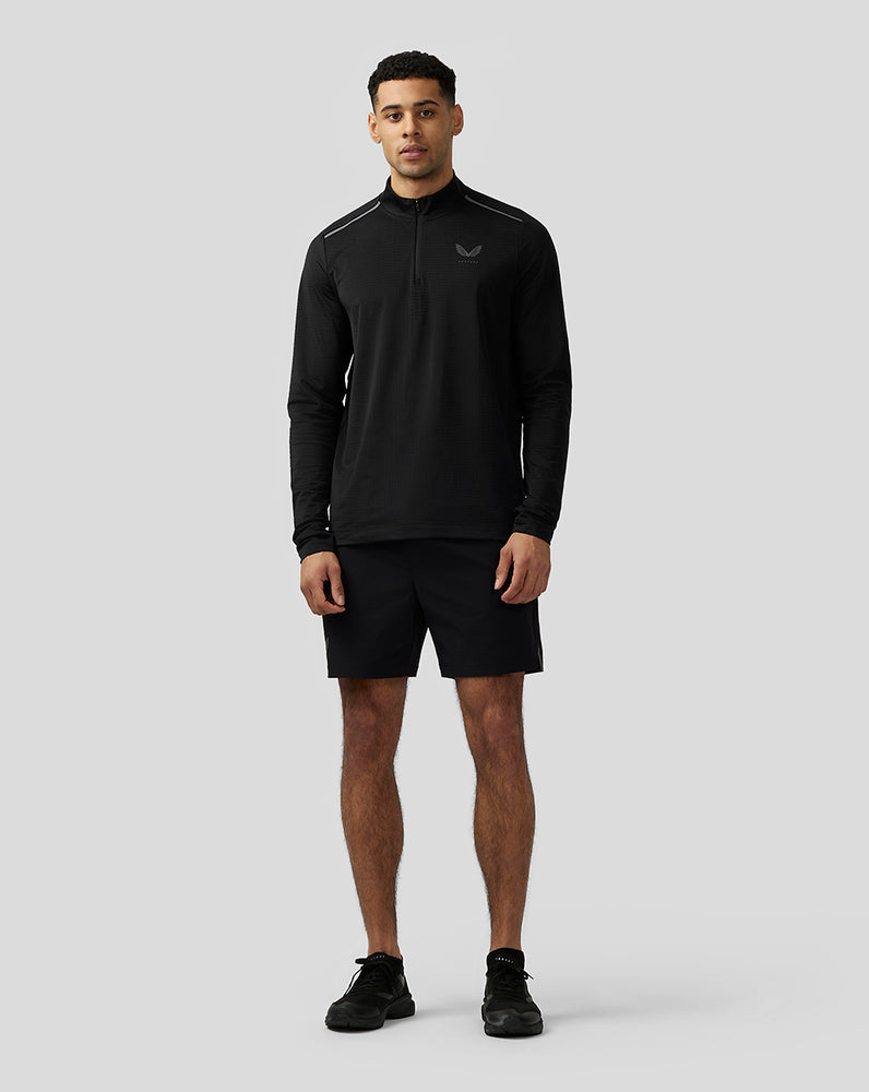 Castore Apex Aeromesh Quarter Zip Czarne | RETNXBM-42