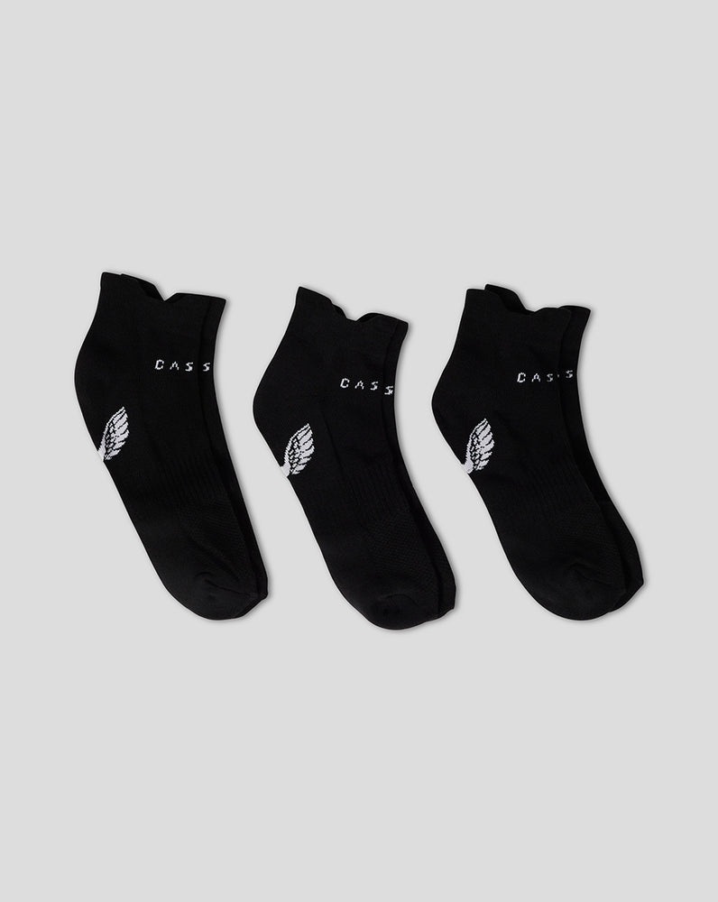 Castore Cushioned Ankle Socks 3 Pack Czarne | RZTFEJH-19