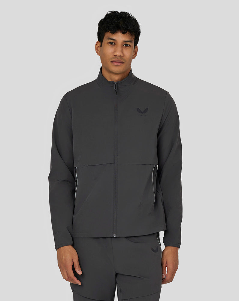 Castore Flex Woven Jacket Gunmetal | PTSBRJX-54