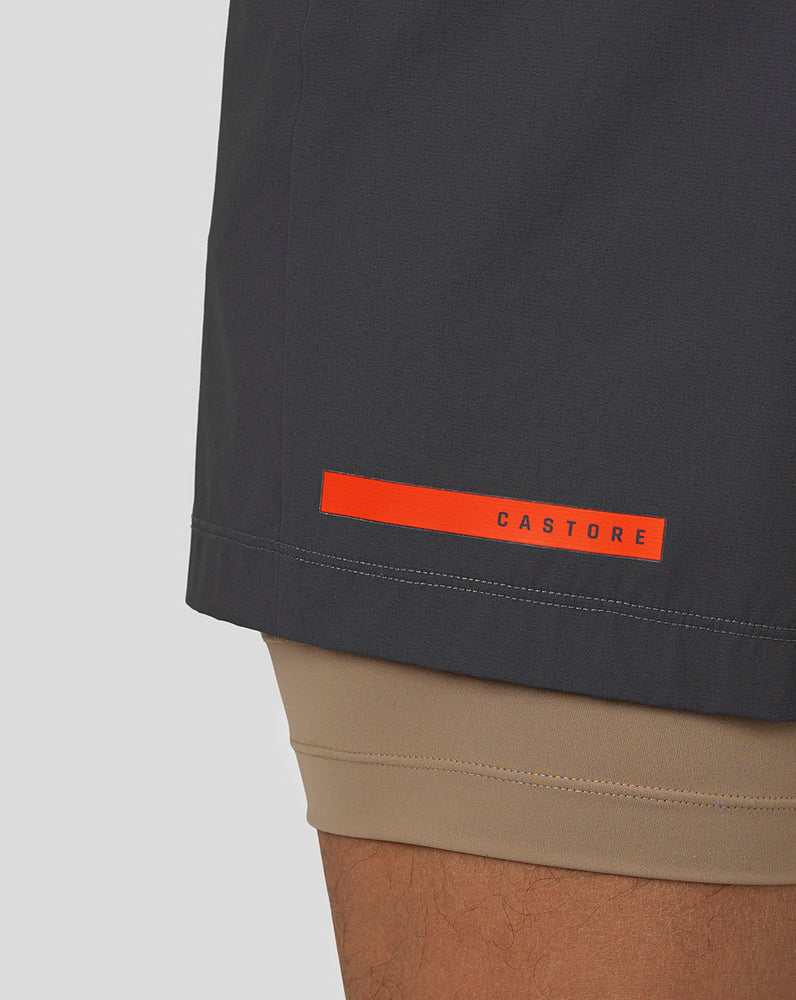 Castore Flow 2-in-1 Shorts Gunmetal | ROQHMTE-93