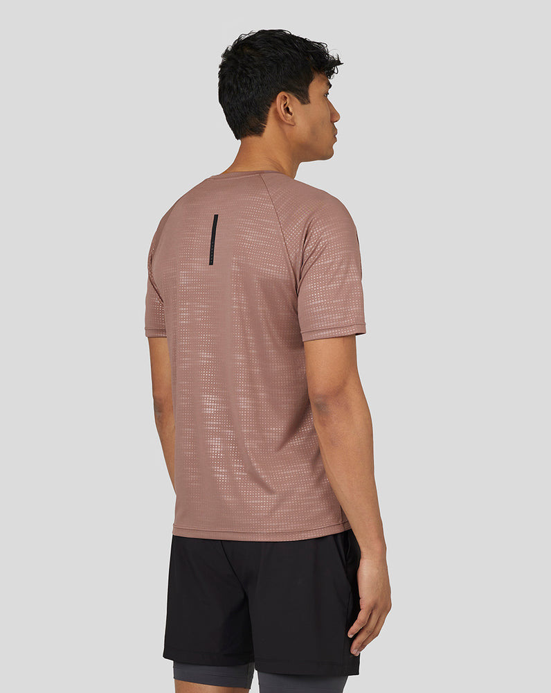 Castore Flow Short Sleeve Printed T-Shirt Peach Clay | XYMZSKJ-20