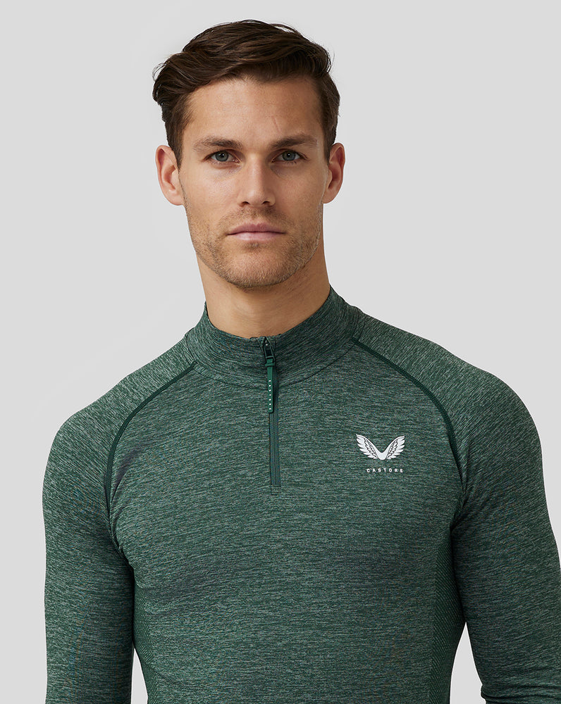 Castore Golf Body Mapped Seamless Quarter Zip Top Szare | RHJUKVW-58