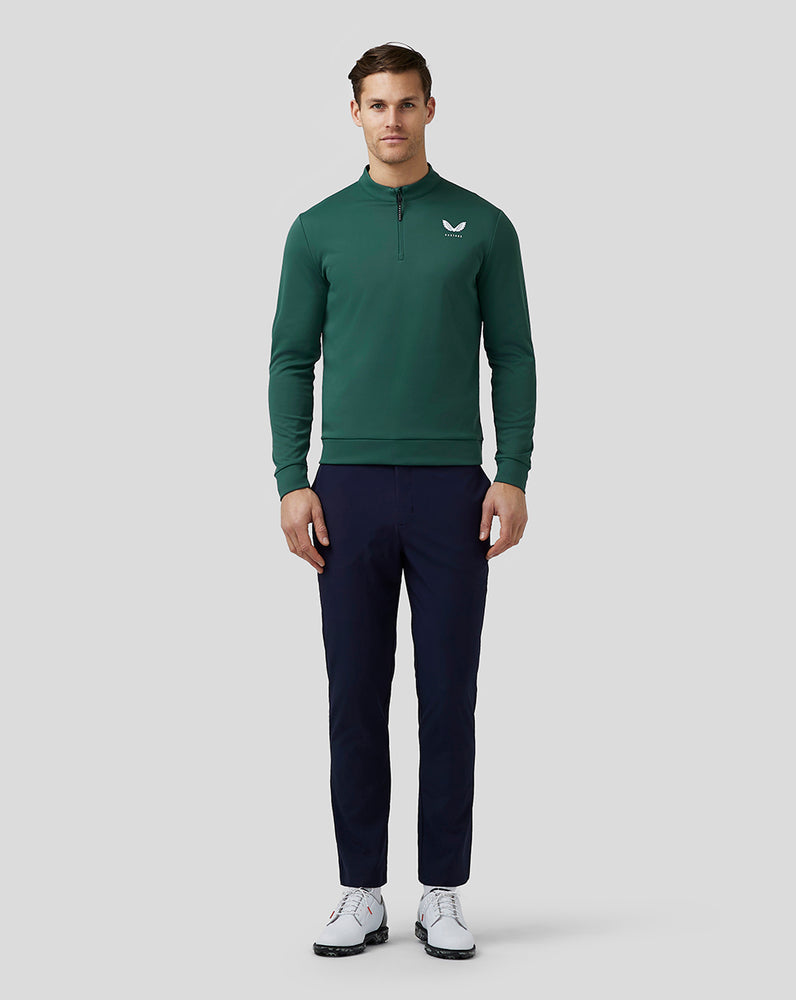 Castore Golf Club Classic Quarter Zip Top Zielone | EHMPUJT-45