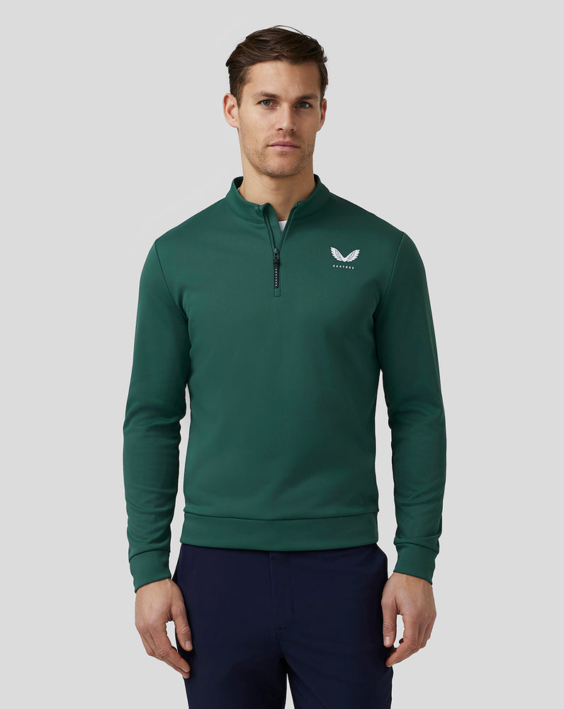 Castore Golf Club Classic Quarter Zip Top Zielone | EHMPUJT-45