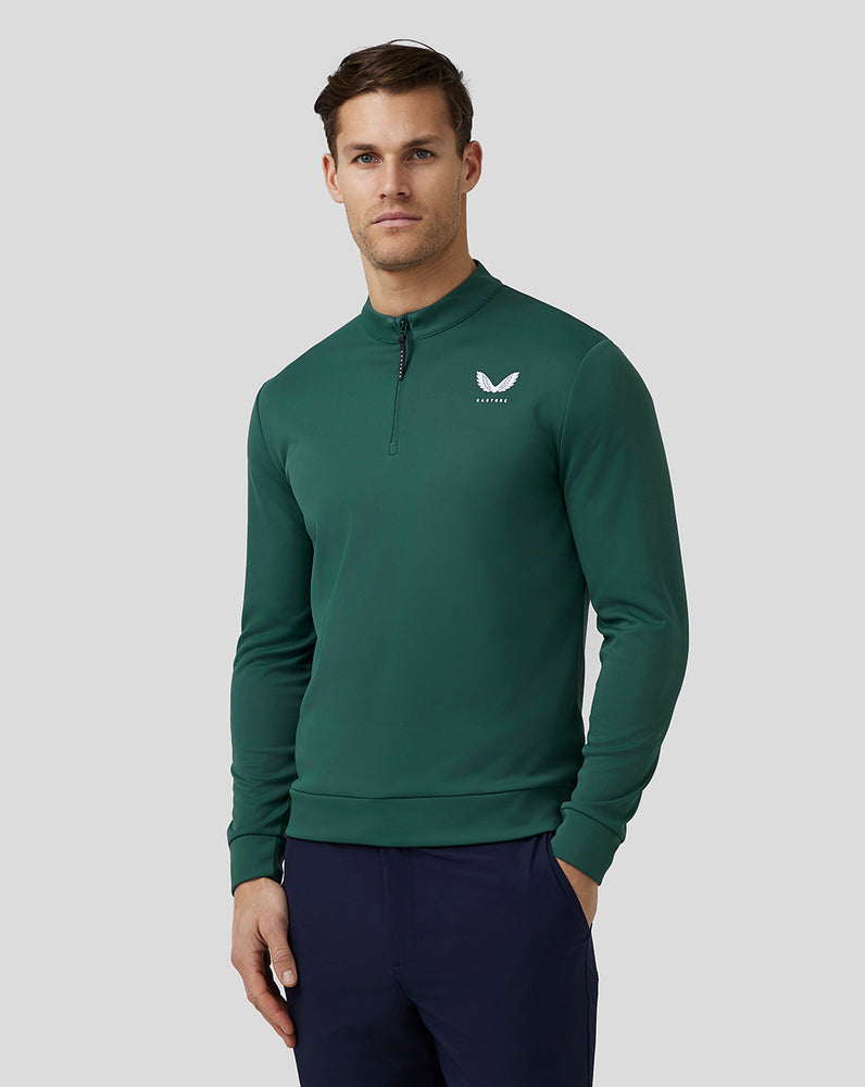 Castore Golf Club Classic Quarter Zip Top Zielone | EHMPUJT-45