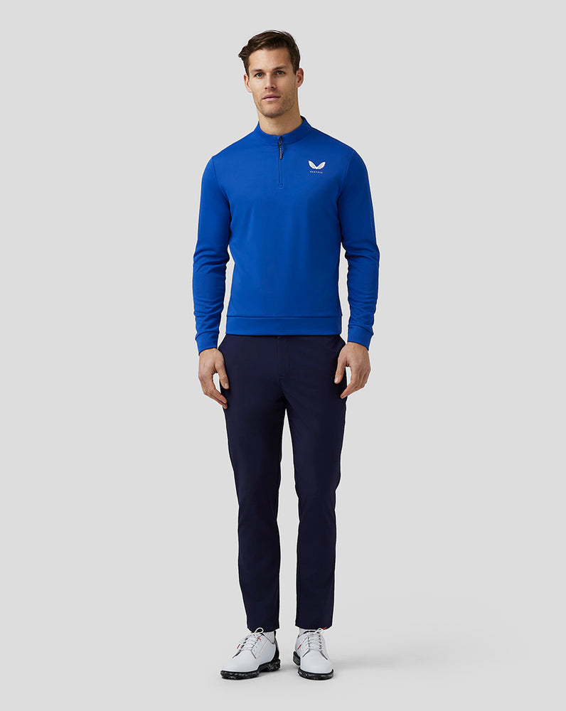 Castore Golf Club Classic Quarter Zip Top Królewski Niebieski Niebieskie | KHOLVGF-01