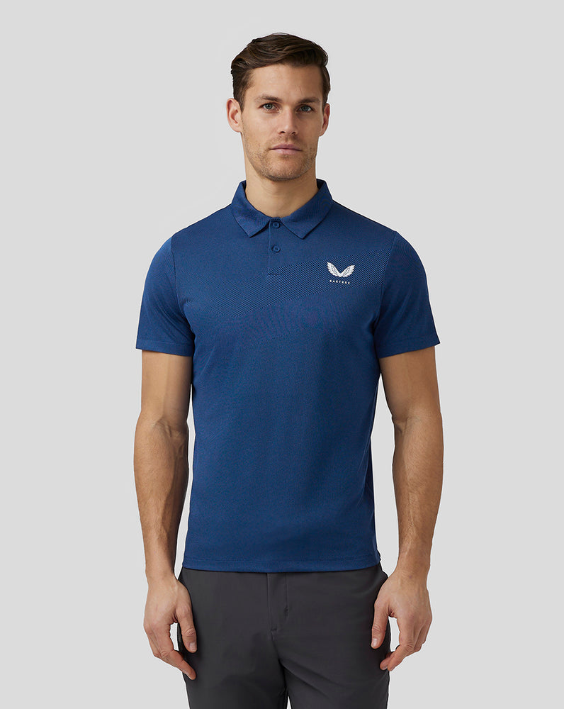 Castore Golf Engineered Knit Polo Granatowe | UFEGJIO-16