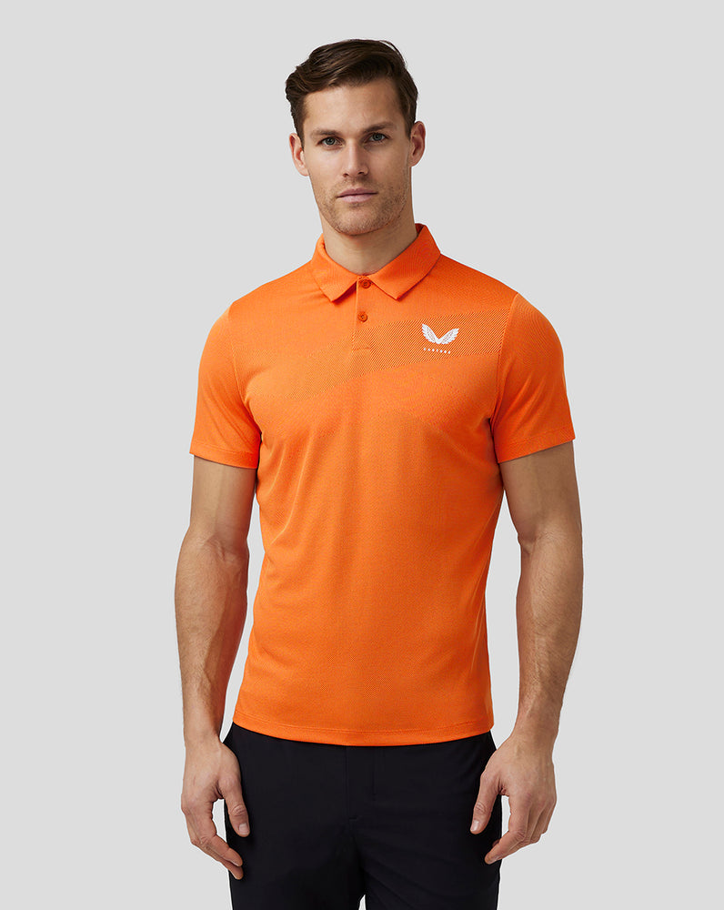 Castore Golf Engineered Knit Polo Jasny Pomarańczowe | AWKNVSY-10