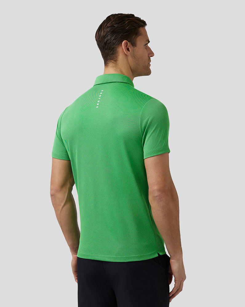 Castore Golf Engineered Knit Polo Zielone | IKJAGDZ-76