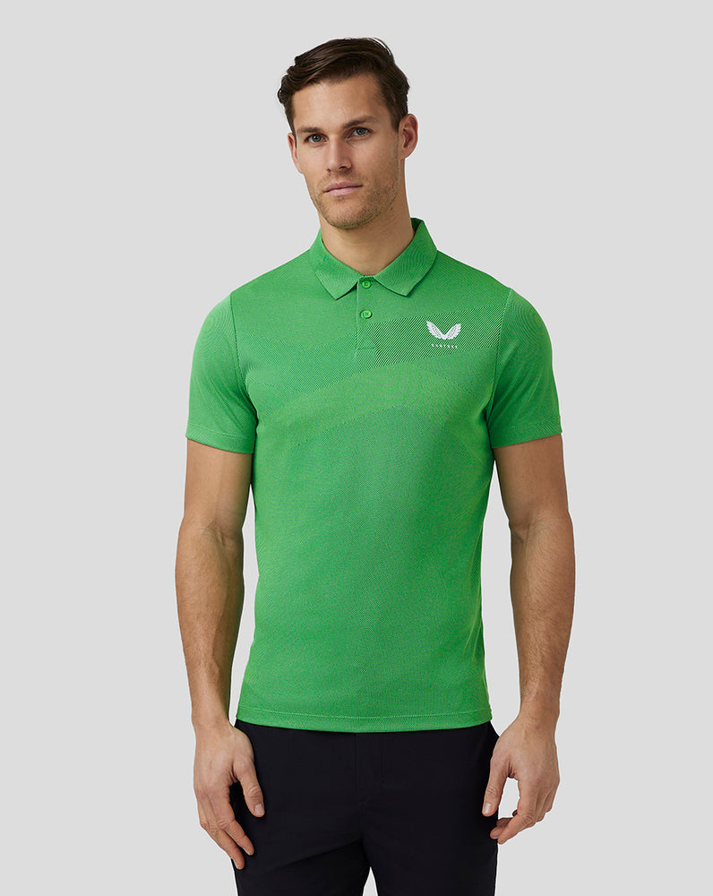 Castore Golf Engineered Knit Polo Zielone | IKJAGDZ-76