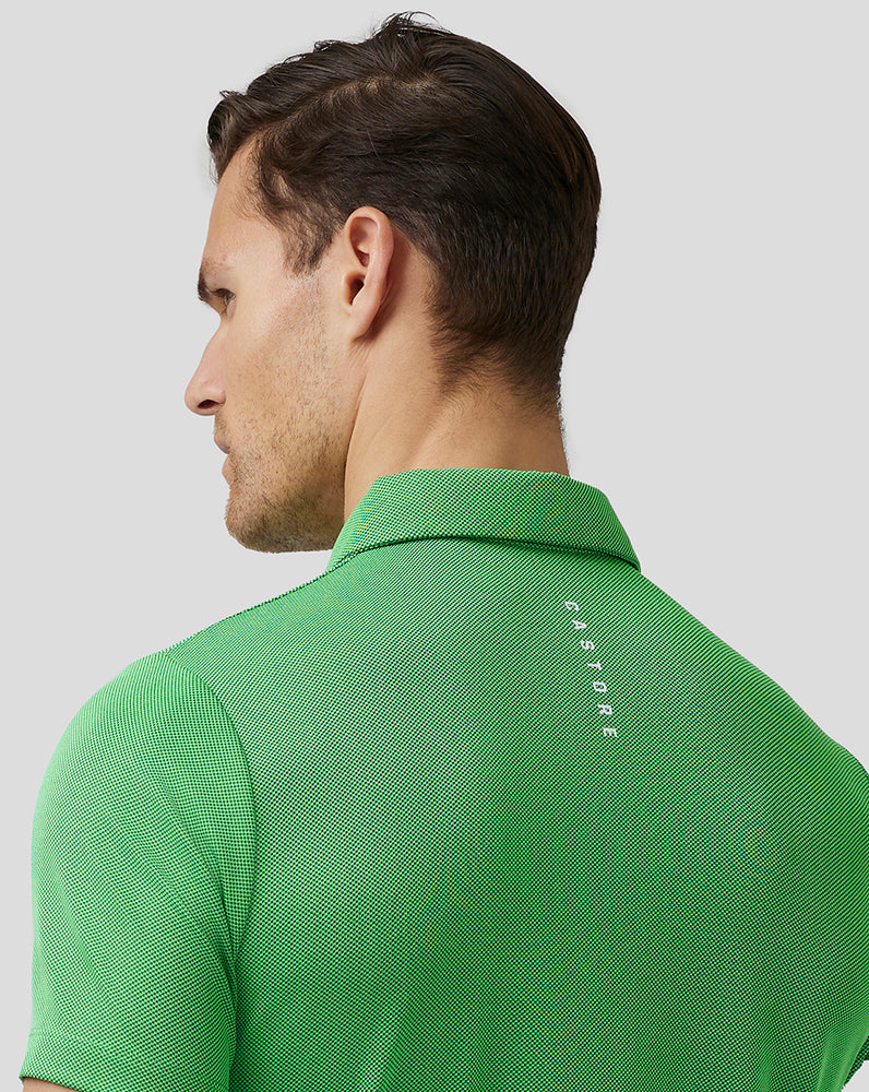 Castore Golf Engineered Knit Polo Zielone | IKJAGDZ-76