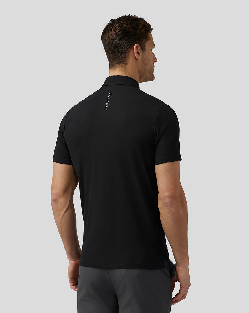 Castore Golf Essential Polo Czarne | NUOQHXB-13