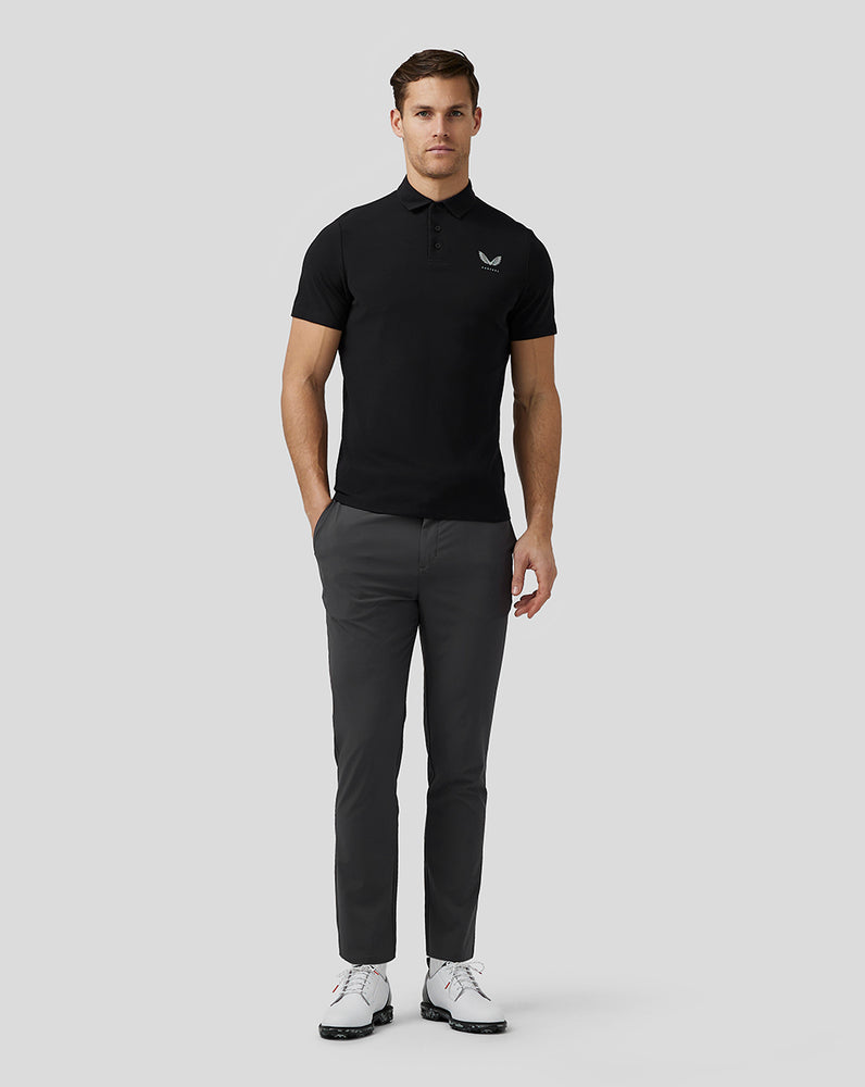 Castore Golf Essential Polo Czarne | NUOQHXB-13