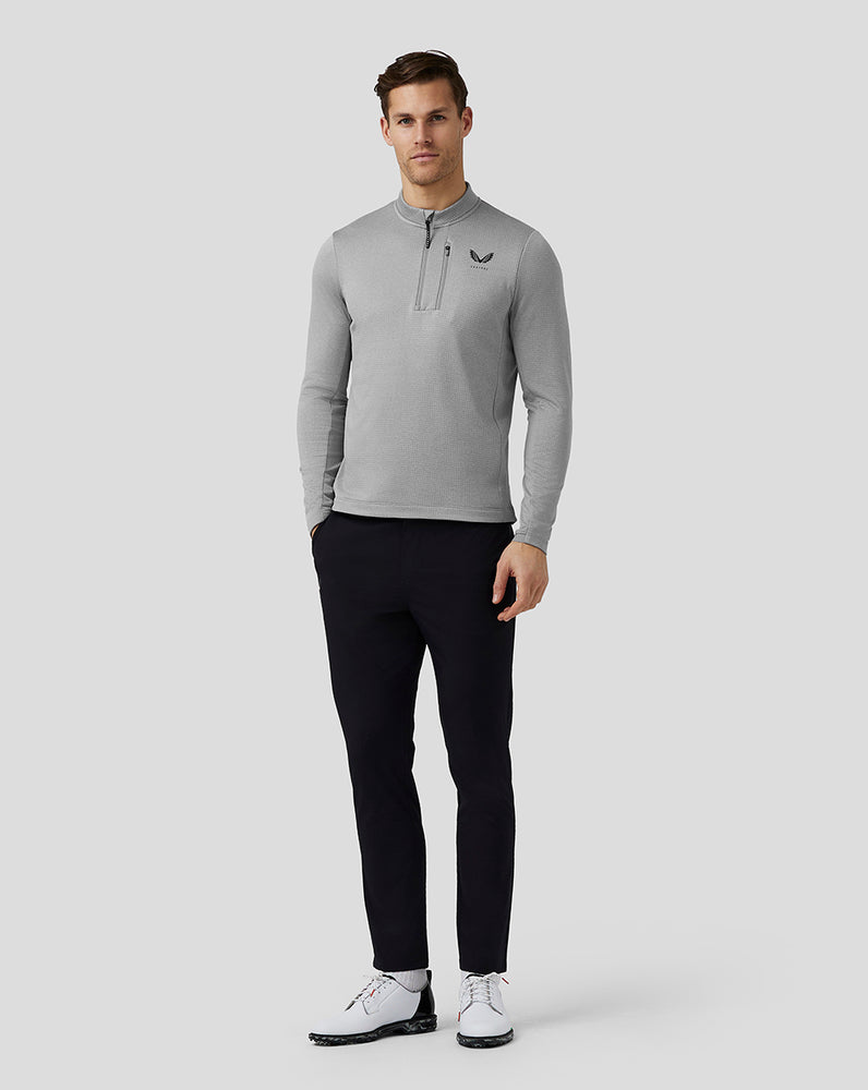 Castore Golf Pinnacle Tech Half Zip Top Steel | HMFRIQL-40