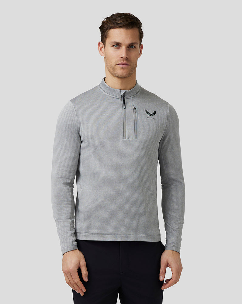 Castore Golf Pinnacle Tech Half Zip Top Steel | HMFRIQL-40