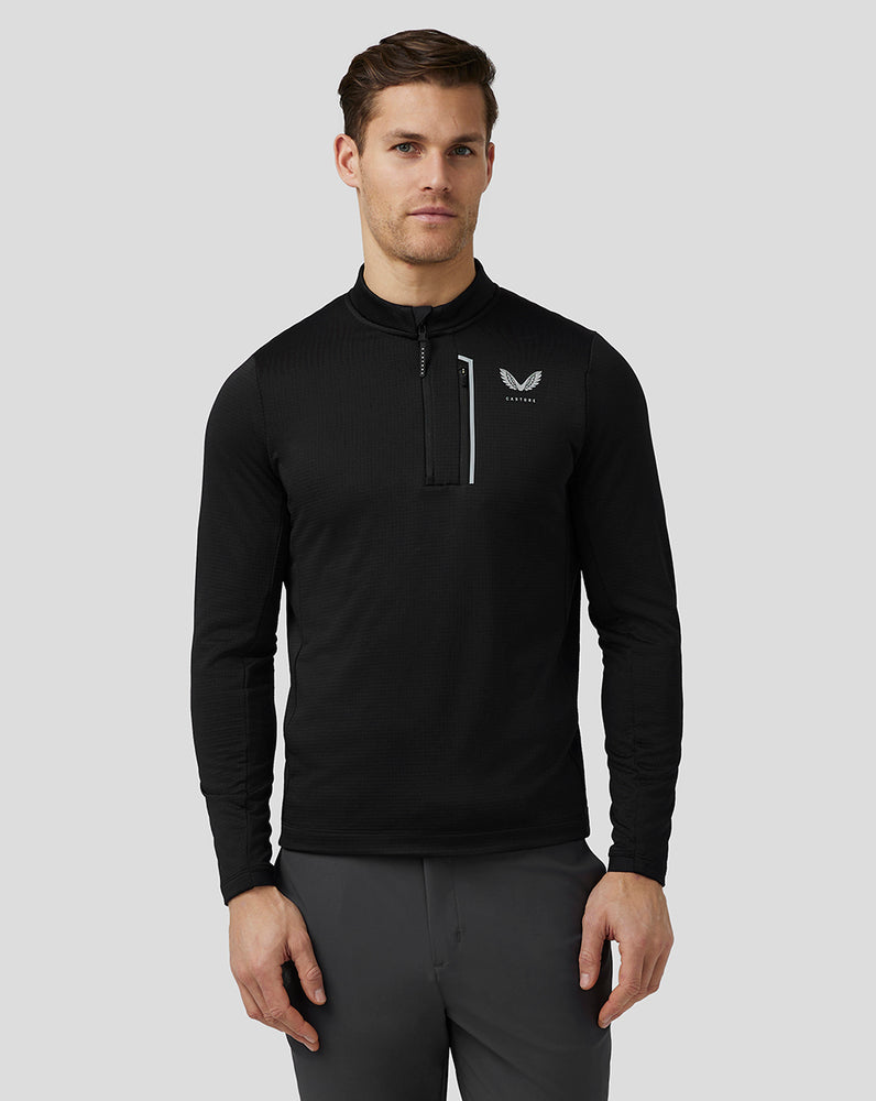 Castore Golf Pinnacle Tech Half Zip Top Czarne | UWBCKTX-17