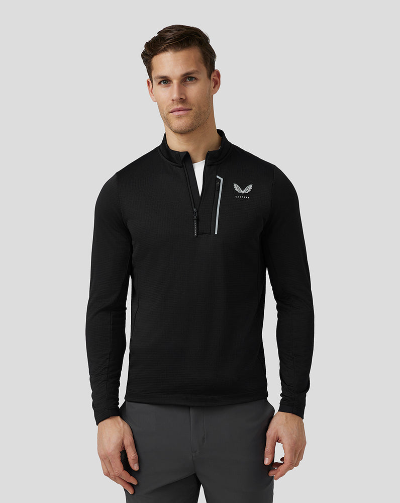 Castore Golf Pinnacle Tech Half Zip Top Czarne | UWBCKTX-17