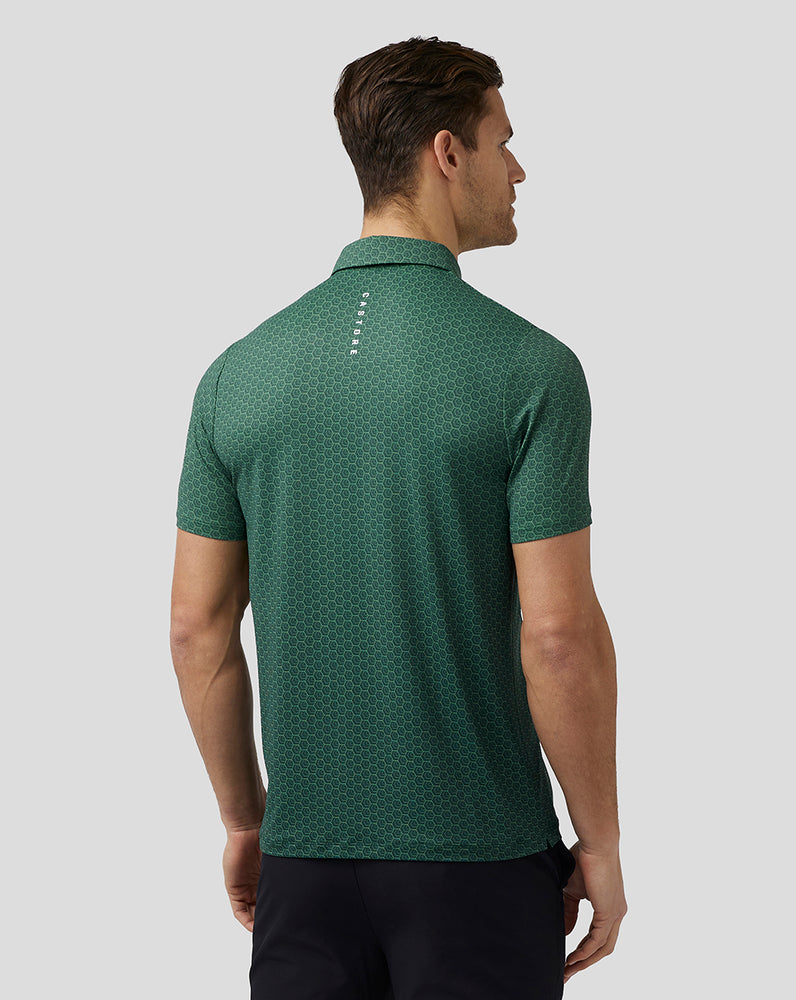 Castore Golf Printed Polo Zielone | BWUSEZR-15