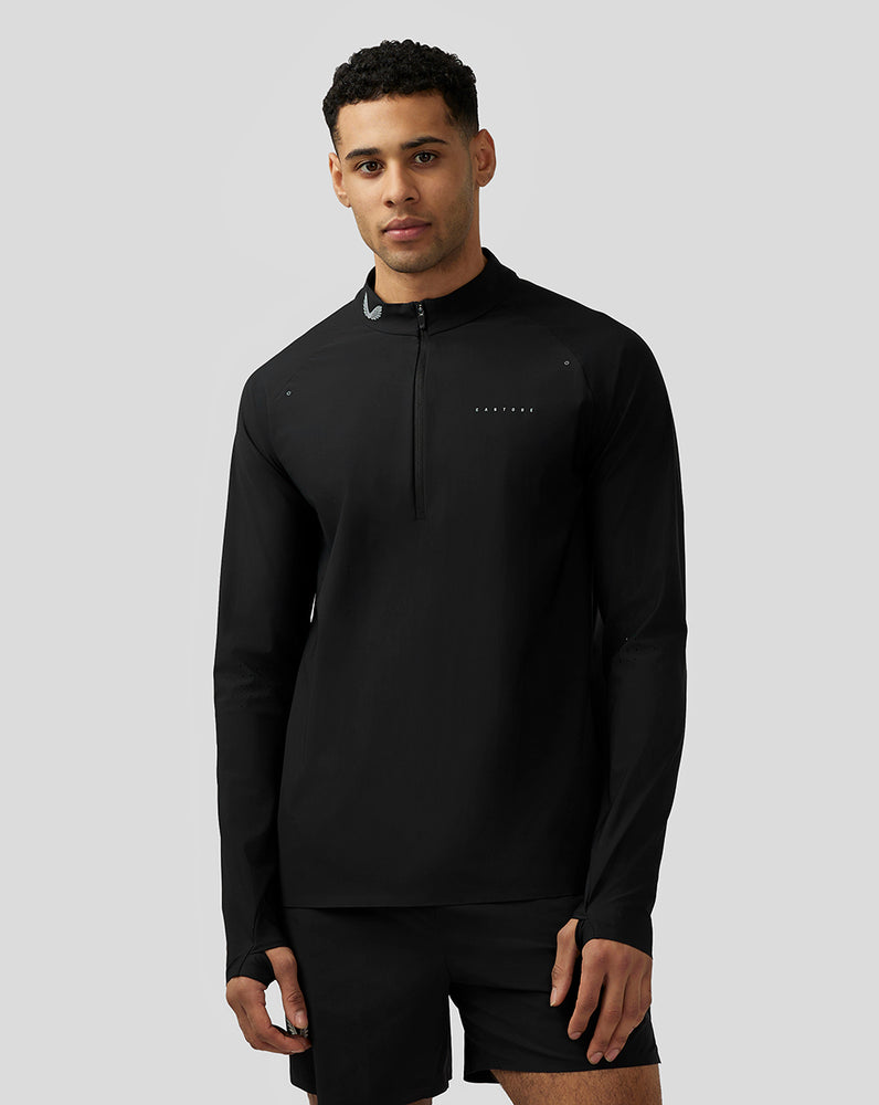 Castore Zone Ventilation Quarter Zip Czarne | WLMXTOE-12